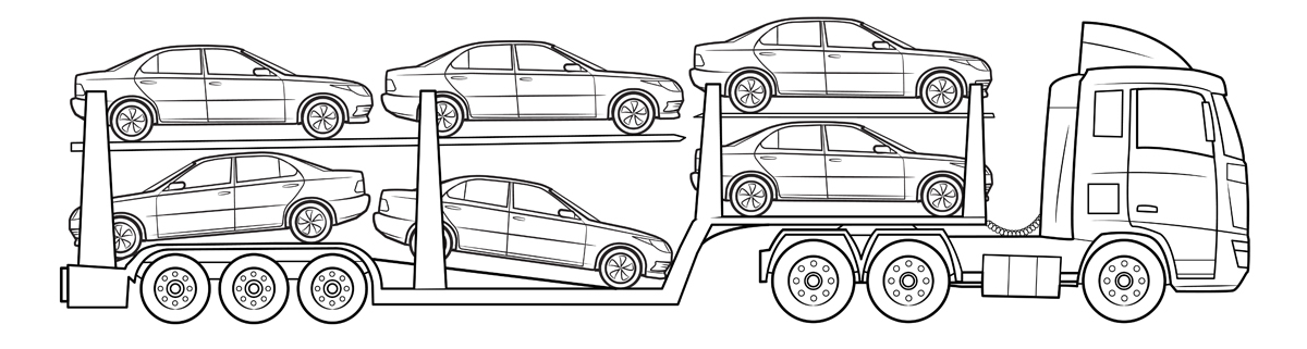 open car carrier is used to move car across country